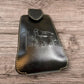 Western Leather Phone Belt Holster Emboss Cowboy Praying at Cross