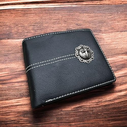 Leather Wallet Cross Concho Cowboy Soft Leather