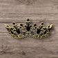 Western Stakes Princess Tiara Crown Crystal Rhinestone for Wedding, Quinceañera & Pageant