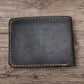 Leather Bi Fold Rustic Stallion Horse Concho High End Made In Mexico