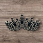 Western Stakes Princess Tiara Crown Crystal Rhinestone for Wedding, Quinceañera & Pageant