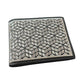 Western Rodeo Leather Wallet – Bi-Fold Cowboy Style Silver Diamond Geometric Design