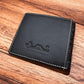 Praying Cowboy Embossed Tooled Bi Fold Leather Wallet