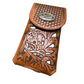 Western Stakes Western Leather Phone Belt Holster Cell Phone Case Pouch Floral Cowboy Tooled Concho Basketweave Universal