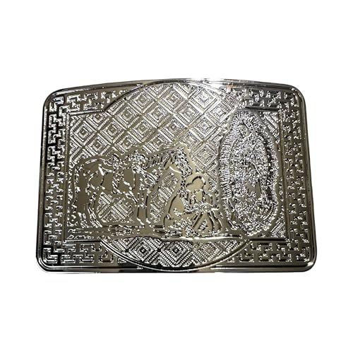 Custom Cowboy Belt Buckles For Men Pressed Plate High End Big Belt Buckles