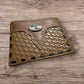 Leather Wallet Basketwave Cowboy Texas Longhorn Concho Bi Fold High End