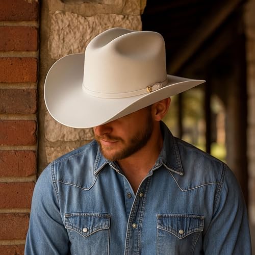 El Cattleman Handmade Cowboy Hat – 100X Bolivian Wool Felt, Premium Western Hat