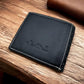 Praying Cowboy Embossed Tooled Bi Fold Leather Wallet