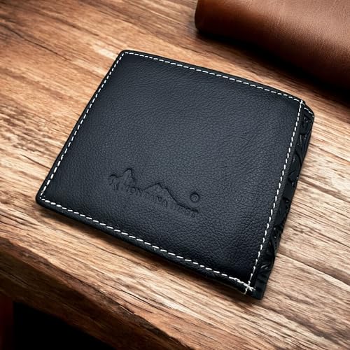 Praying Cowboy Embossed Tooled Bi Fold Leather Wallet