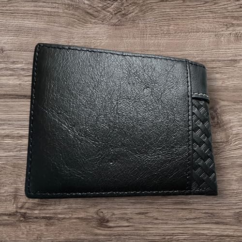 Leather Wallet Basketwave Cowboy Rooster Gallo Concho Bi Fold High End Smooth Leather Mens Wallet