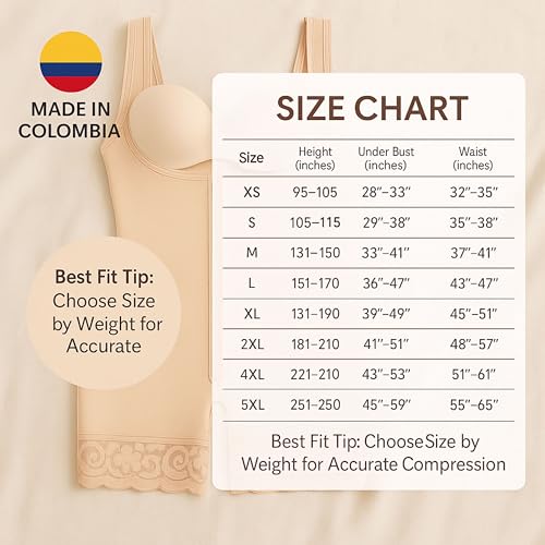 Princesa Colombian Faja – High Compression Powernet Body Shaper Zipper & Adjustable Straps
