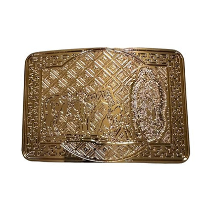 Custom Cowboy Belt Buckles For Men Pressed Plate High End Big Belt Buckles