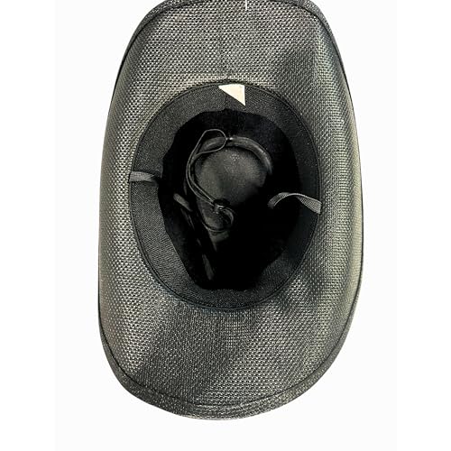 Women’s Western Cowboy Hat – High-End Rice Paper Woven Design – Longhorn Concho Band