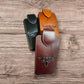 Western Stakes Leather Phone Belt Holster Embossed Longhorn Lonestar