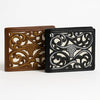 Western Stakes Men’s Leather Bifold – Embroidered Longhorn, Contrast-Stitched Card Holder