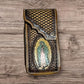 Leather Phone Belt Holster Handmade in Mexico Cowboy Jesus Virgin Mary