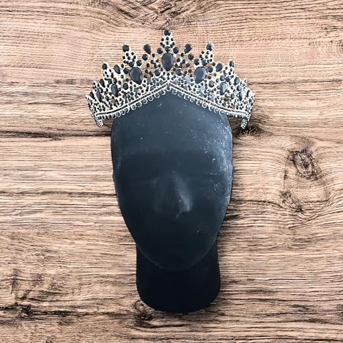 Western Stakes Princess Tiara Crown Crystal Rhinestone for Wedding, Quinceañera & Pageant