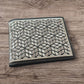 Western Rodeo Leather Wallet – Bi-Fold Cowboy Style Silver Diamond Geometric Design