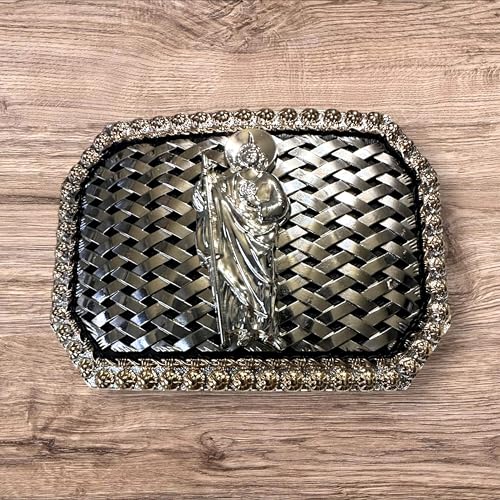 Cowboy Belt Buckles For Men Basketweave Studded Barbwire High End Concho