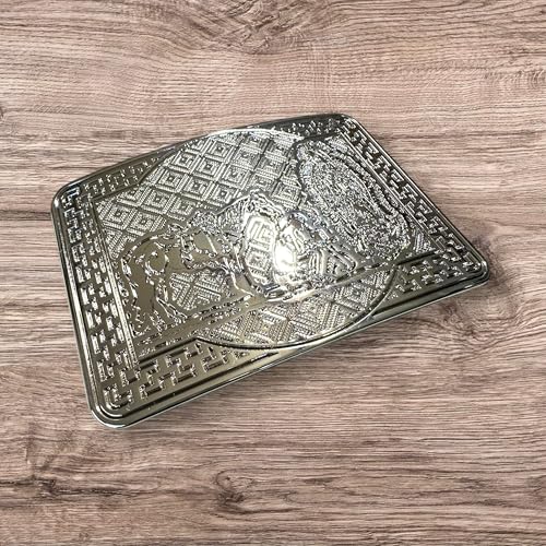 Custom Cowboy Belt Buckles For Men Pressed Plate High End Big Belt Buckles