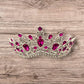 Western Stakes Princess Tiara Crown Crystal Rhinestone for Wedding, Quinceañera & Pageant