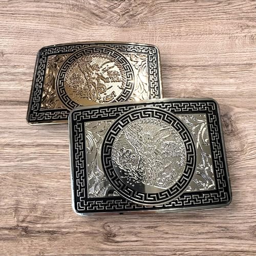 Custom Cowboy Belt Buckles For Men Pressed Plate High End Big Belt Buckles Hand Crafted