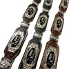 Leather Western Belts For Men Cowboy Praying at Cross Concho High End