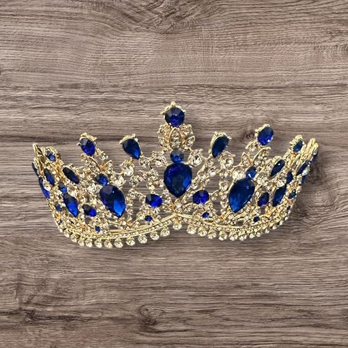 Western Stakes Princess Tiara Crown Crystal Rhinestone for Wedding, Quinceañera & Pageant