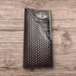 Leather Long Wallet Basketweave Longhorn Concho Cowhair Inlay