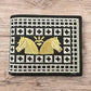 Western Stakes Western Cowboy Rodeo Wallet – Bi-Fold Leather with Gold Cowboy & Two Horses