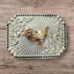 Western Stakes Cowboy Silver Belt Buckles For Men Floral Sun Rose Gold Concho High End Custom Big Hand Crafted Buckles