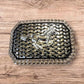 Cowboy Belt Buckles For Men Basketweave Studded Barbwire High End Concho