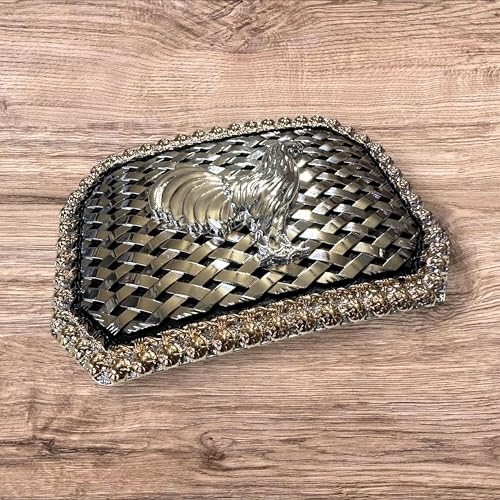 Cowboy Belt Buckles For Men Basketweave Studded Barbwire High End Concho