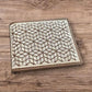 Western Rodeo Leather Wallet – Bi-Fold Cowboy Style Silver Diamond Geometric Design