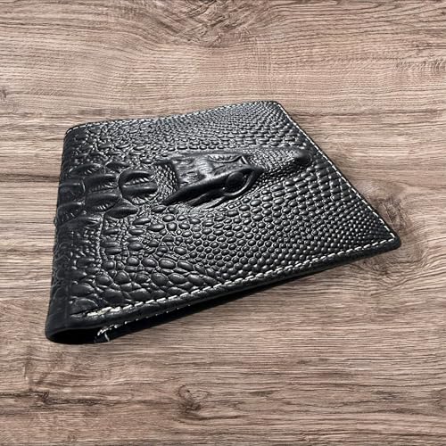 Alligator Head Leather Wallet Luxury Design