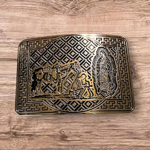 Custom Cowboy Belt Buckles For Men Pressed Plate High End Big Belt Buckles