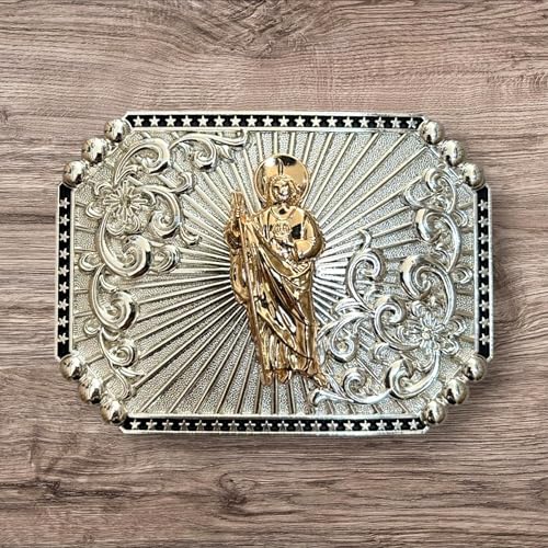 Western Stakes Cowboy Silver Belt Buckles For Men Floral Sun Rose Gold Concho High End Custom Big Hand Crafted Buckles