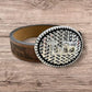 Leather Western Belts For Men Cowboy Tooled Embossed