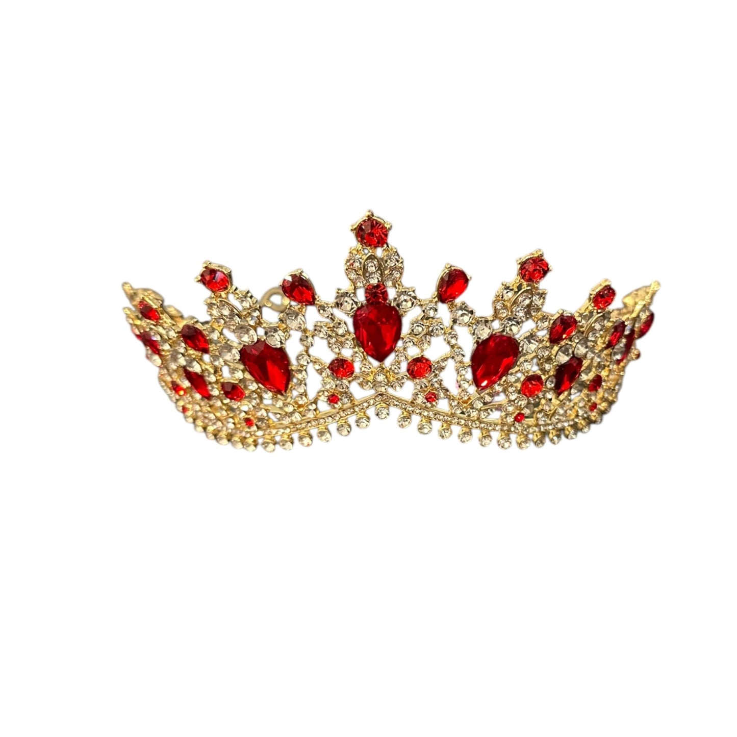 Western Stakes Princess Tiara Crown Crystal Rhinestone for Wedding, Quinceañera & Pageant