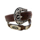 Leather Western Belts For Men Cowboy Praying at Cross Concho High End