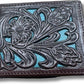 Classic Floral Leather Cowboy Wallet