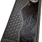 Longhorn Long Wallet Black With Cowhair Basketweave