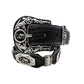 Leather Western Belts For Men Cowboy Praying at Cross Concho High End