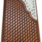 Rooster Horseshoe Long Wallet W Cowhair Basketweave