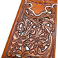 Floral Coat Of Arms Of Mexico Western Leather Long Wallet