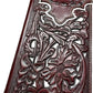 Floral Coat Of Arms Of Mexico Western Leather Long Wallet