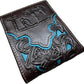 Floral Leather Cowboy Praying At Cross Wallet