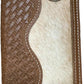 Lone Star Leather Long Wallet W Cowhair Basketweave