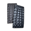 Mens Long Wallet Tooled Leather Alligator Pattern Embossed