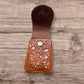 Western Stakes Western Leather Phone Belt Holster Cell Phone Case Pouch Floral Tooled Concho Basketweave Universal